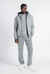 GIUBBOTTO TECNICO CON CAPPUCCIO GRIGIO